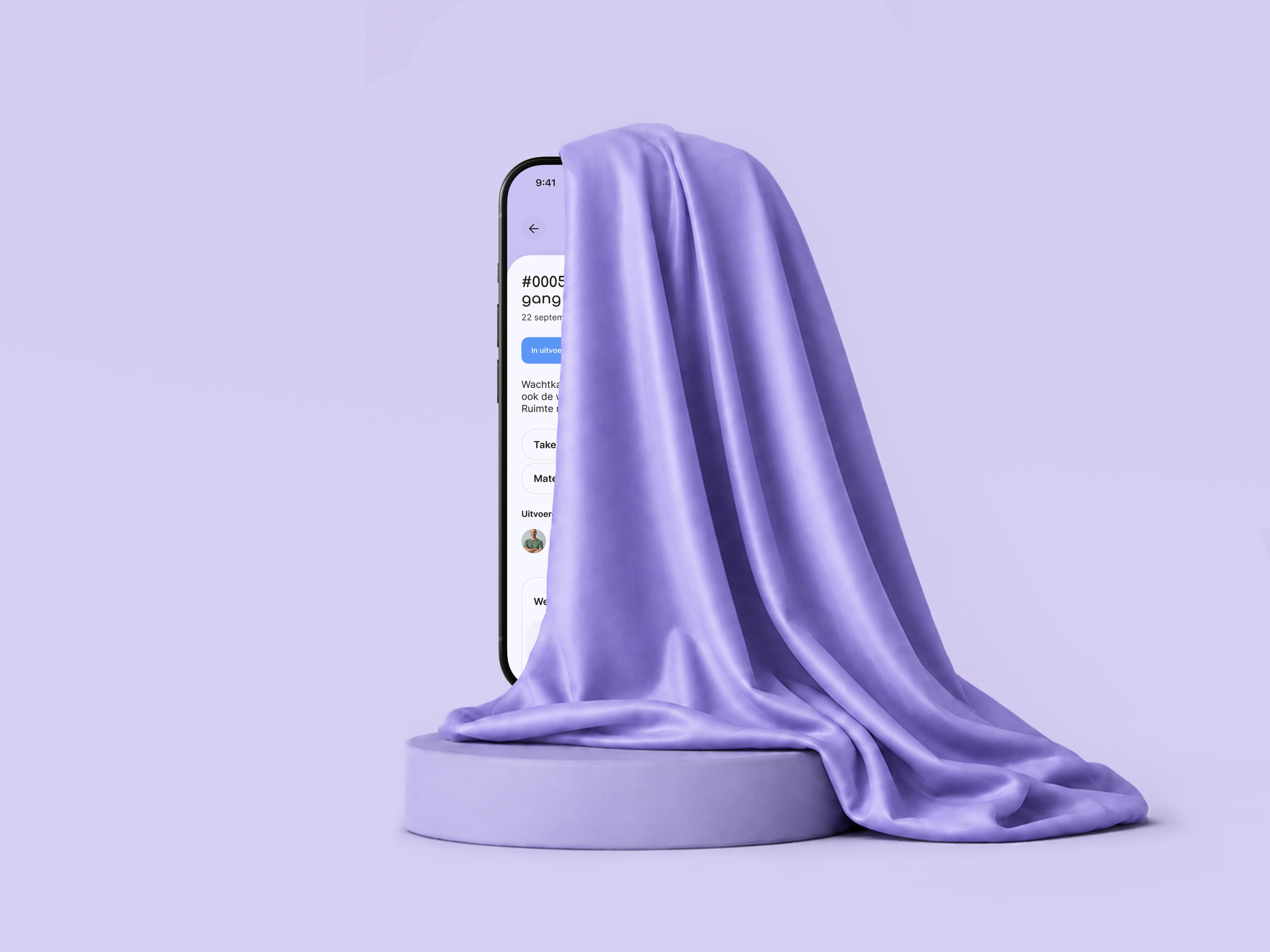 De Werkbonnen.ai-app op een telefoon